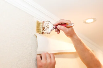 Pose de papier peint à Vineuil — revêtements muraux et toiles de verre